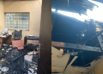Hoodlums Torch Ogun INEC Office 