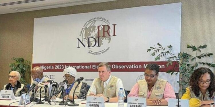 NDI/IRI Election Observation Mission Scores INEC Low, Cites Lack Of Transparency, Upload Of Results, Others 