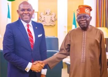 Elumelu Meets Tinubu In Aso Villa, Says President’s Policies For Nigerians’ Interests