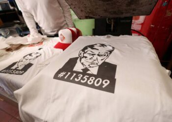 Divided US Embraces Trump Mug-Shot Merchandise