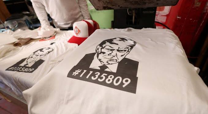 Divided US Embraces Trump Mug-Shot Merchandise