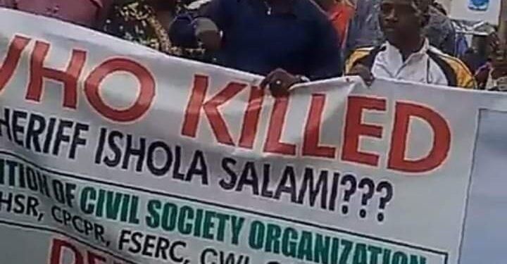 CSOs Decry Police Poor Handling Of Murder Of Sheriff Ishola Salami, Call For Intervention Of Gov Sanwo-Olu, NHRC