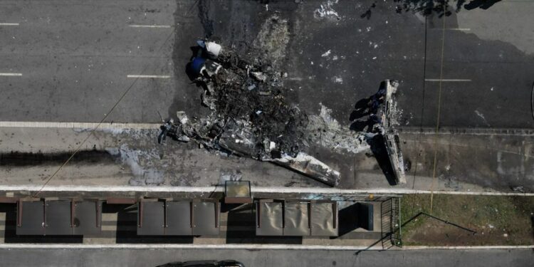 Two Killed As Plane Crashes Into Bus In Bazil