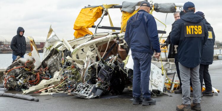 Helicopter In Hudson River Crash Lacked Recorder, NTSB Says
