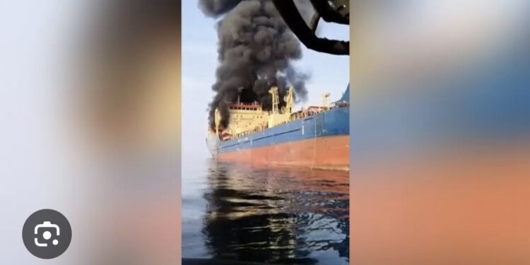 Concerns Over Oil Supply As  Fuel Tanker Ablaze In Strait Of Hormuz After Drone Strike, Iran Revolutionary Guards Say 