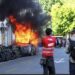 Protesters Set Tesla Ablaze, Smash UN Office’s Windows In Geneva Anti-G7 March