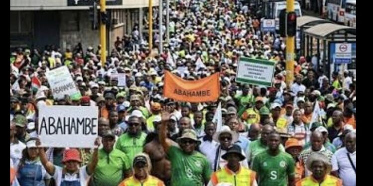 Anti-Illegal Immigration Protesters Gather In Pretoria As Demonstrations Get Underway