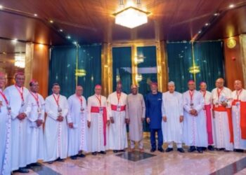 Tinubu Receives Catholic Bishops In Abuja, Defends INEC’s Neutrality Ahead Of 2027 Election